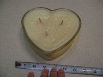 Beautiful Heart-Shaped 3-Wick French Vanilla-Scented Candle Never Used in Luke AFB, Arizona